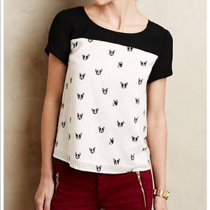 MAEVE pug portrait dog Boston terrier gingham P25